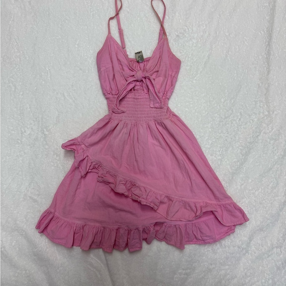 Pink Ruffled Sundress